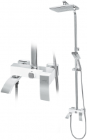 Душевая система Hansberge CUBITO H5077W1 Белый хром