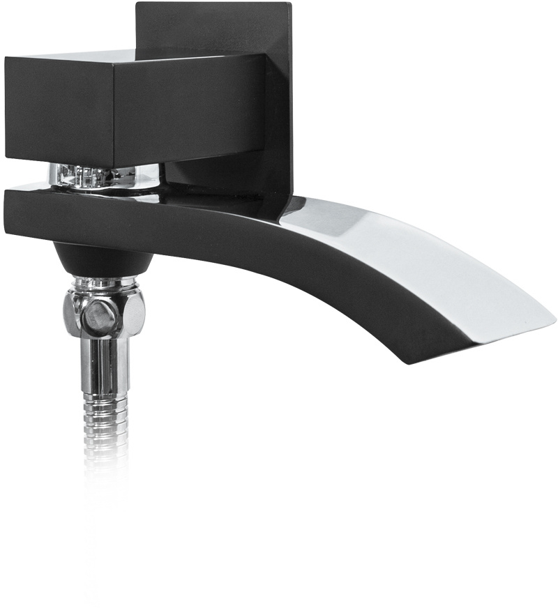 Душевая система Hansberge CUBITO H6077BC Черный хром